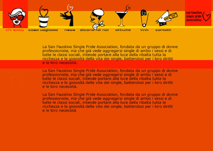 Web Design - San Faustino Single Pride Association